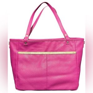 Jewell - Womens Pink & Silver Reversible Tote Bag